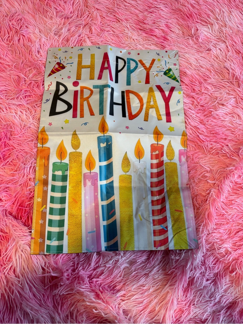 Happy Birthday flag or wall decor